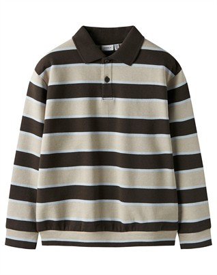 NKMRomeo LS Sweat Polo - Delicioso